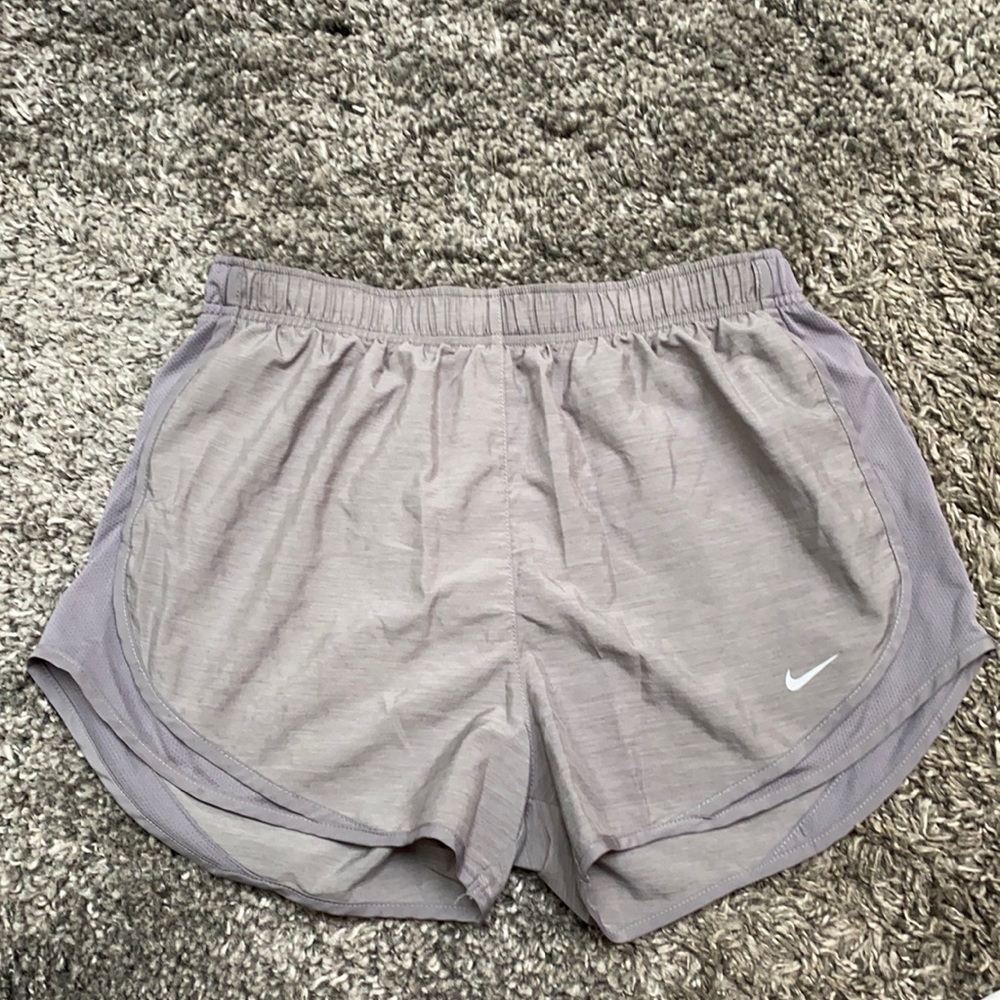 Grey Nike running shorts